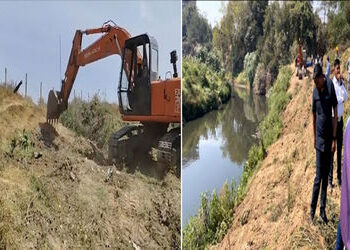 વડોદરામાં પૂરનું સંકટ ટાળવા વિશ્વામિત્રી નદી, આજવા તળાવ સહિતની જગ્યાએ 3.15 લાખ ક્યુબિક મીટર માટીનો જથ્થો ઉલેચાયો | 3 15 lakh cubic meters of soil was removed from Vishwamitri River and Ajwa Lake in vadodara