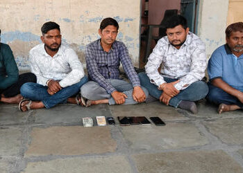 પીસીબીએ દરોડો પાડીને ચકલી પોપટનો જુગાર રમતા છ જુગારીઓ ઝડપ્યા | PCB raided on gambling den in Ahmedab…