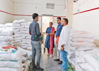 એવન્યૂ સુપર માર્ટ કરમસદ ડીમાર્ટમાં ઘઉંના સ્ટોકની આકસ્મિક તપાસ | Random inspection of wheat stock at …