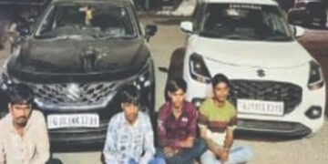 ધ્રોલના વાંકીયા ગામમાં બે ખેડૂતોને ત્યાં તાજેતરમાં થયેલી જીરુંની ચોરીનો ભેદ ઉકેલાયો : ચાર તસ્કરોની અ…