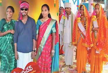 ટોક ઓફ ધ ટાઉન : તેલંગાણાના યુવકે એક જ મંડપમાં બે ગર્લફ્રેન્ડ સાથે લગ્ન કરતાં કૂતુહલ | In Telangana a…