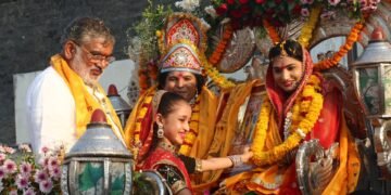 દ્વારકાના હાથીગેટ ખાતે ભગવાન શ્રીકૃષ્ણ અને દેવી રુક્મણીજીની શોભાયાત્રાનું ભક્તજનો દ્વારા ભવ્ય સ્વાગત…