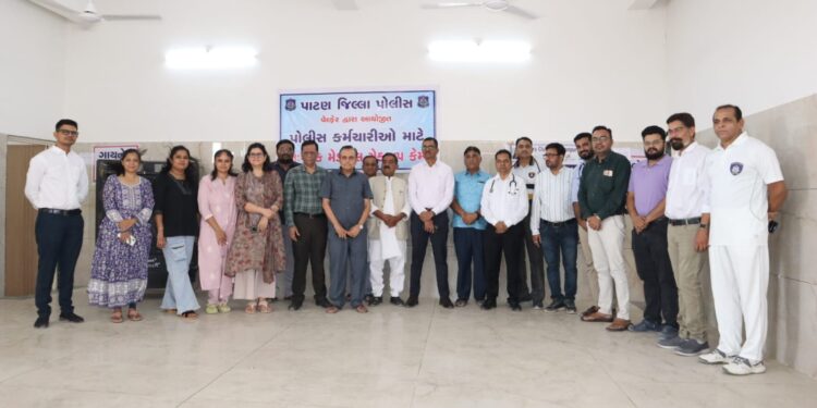રાધનપુર ખાતે પાટણ જિલ્લા પોલીસ વેલ્ફેર દ્વારા નિઃશુલ્ક મેડિકલ ચેકઅપ કેમ્પ યોજાયો…