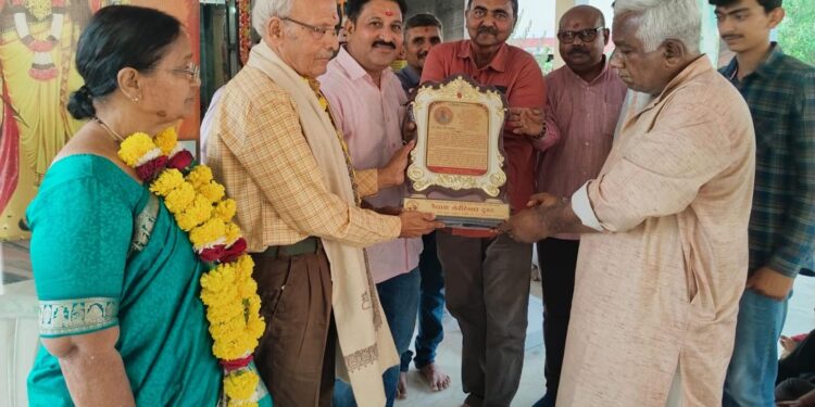 વૈજ્ઞાનિક ડો. રાજનનું કૈલાશ રત્ન એવોર્ડ થી સન્માન કરાયું