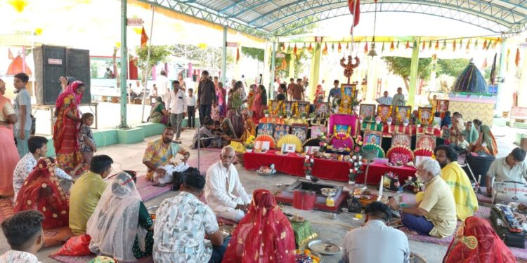 હારીજ ખાતે ફાંટાવાળા જોગણીમાતાજીના સાનિધ્યમાં નવચંડી યજ્ઞ યોજાયો