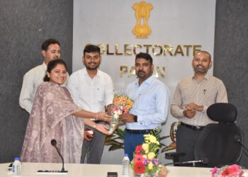 પૂર્વ કલેકટર અરવિંદ વિજ્યનના વિદાયમાન કાર્યક્રમ બાદ પાટણ ખાતે નવનિયુક્ત કલેકટર તુષારકુમાર ભટ્ટે કાર્…
