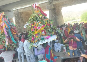 सियावा के गणगौर मेले में आदिवासियों ने उत्साह के साथ लियाभाग
