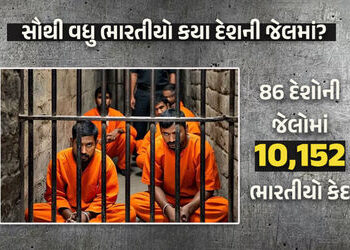 સૌથી વધુ ભારતીયો કયા દેશની જેલમાં કેદ? કુલ 86 દેશનો આંકડો વિદેશ મંત્રાલયે જાહેર કર્યો | Which countr…