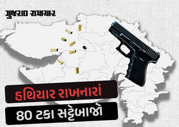 ગુજરાતમાં ગન કલ્ચર : કાયદાની છટકબારીના ઉપયોગથી બીજા રાજ્યના લાઈસન્સ મેળવી ‘સીનસપાટાનો ખેલ’ | 80 perc…