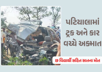 પંજાબ : પટિયાલામાં ટ્રક અને કાર વચ્ચે ભયાનક અક્માત, છ વિદ્યાર્થીઓ સહિત સાતના મોત | Patiala Road Acci…