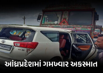 આંધ્રપ્રદેશમાં ડ્રાઈવરને ઝોકું આવી જતા કાર ટ્રક સાથે અથડાઈ, છ લોકોના કરૂણ મોત | many people die car …