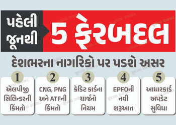 Rule Change: ક્રેડિટ કાર્ડથી લઈને આધાર કાર્ડ સુધી… પહેલી જૂનથી લાગુ થશે 5 ફેરબદલ, તમારા ખિસ્સાં પર…
