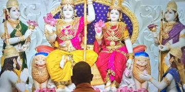 PHOTO: અયોધ્યાના રામમંદિર પરિસરમાં તૈયાર રામ દરબારની પ્રથમ તસવીર સામે આવી | ram mandir ram darbar fi…