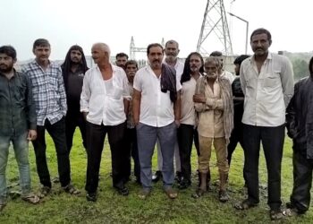પાલીતાણા ના કુંભણ અનિડા mabસોલાર પાવર પ્લાન્ટ પ્રોજેક્ટનાં કારણે કુદરતી પાણીના નિકાલ પર અવરોધ ઊભો થા…