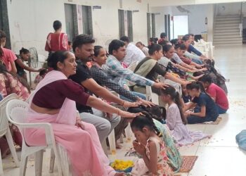 નવનિર્માણ વિદ્યામંદિર, રાધનપુર દ્વારા “માતૃ પિતૃ વંદના કાર્યક્રમ” ઉજવાયો.