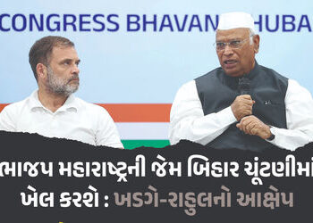 ભાજપ મહારાષ્ટ્ર બાદ બિહારમાં ‘ચૂંટણી ચોરી’ કરવાની ફિરાકમાં, રાહુલ-ખડગેનો આક્ષેપ