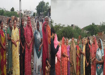 જામનગરના ગોકુલ નગર વિસ્તારની મહિલાઓ સમસ્યાઓથી ત્રસ્ત બનીને પાલિકાના વિરોધમાં રસ્તા પર ઉતરી | Women f…