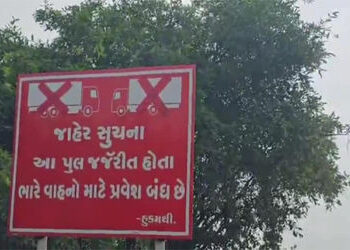 જિલ્લાના બે પુલ ક્ષતિગ્રસ્ત જણાતા ભારે વાહન માટે બંધ કરવા નિર્ણય | Decision to close two bridges in …