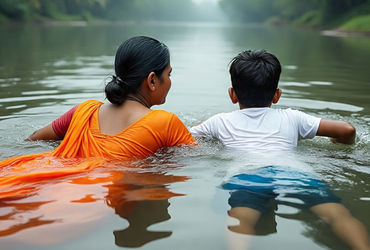 અમદાવાદની કરૂણ ઘટના: સાબરમતી નદીમાં ડૂબતી માતાને બચાવવા પુત્રએ પણ લગાવી છલાંગ, બંનેના મોત | ahmedaba…