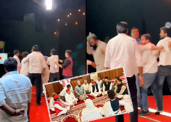 ડિમ્પલ યાદવ પર ટિપ્પણી કરનારા મૌલાના સાઝિદ રશીદીની નોઈડાના TV સ્ટૂડિયોમાં મારપીટ | maulana sajid ras…
