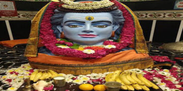 માંડલ મૃત્યુંજય મહાદેવજીને પ્રથમ શ્રાવણિયા સોમવારે દુર્લભ શૃંગાર | Rare adornment of Mandal Mrityunj…