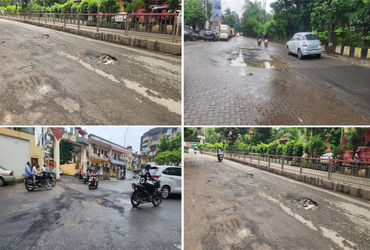 સુરતના બિસ્માર રસ્તા દશામા વિસર્જન અને ગણેશ આગમન યાત્રા માટે વિલન બને તેવી ભીતિ | Surat’s dilapidate…