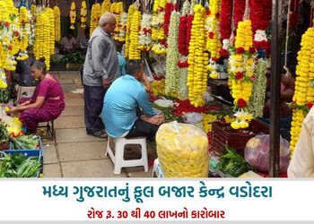 શ્રાવણ માસમાં ફૂલોની માંગમાં 100%નો ઉછાળો, વડોદરામાં મહારાષ્ટ્રથી રોજ આવે છે 30,000 કિલોથી વધુ ફૂલ |…