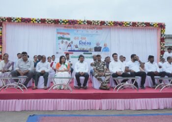 વંદે માતરમ, ભારત માતા કી જયના જયઘોષ સાથે ખંભાળિયા શહેર રાષ્ટ્રભક્તિના રંગે રંગાયું