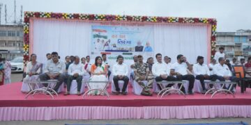 વંદે માતરમ, ભારત માતા કી જયના જયઘોષ સાથે ખંભાળિયા શહેર રાષ્ટ્રભક્તિના રંગે રંગાયું