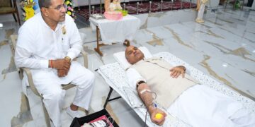 બ્રહ્માકુમારીઝ દ્વારા અમદાવાદમાં મેગા રક્તદાન શિબિરમાં 1018 યુનિટ રક્ત એકત્ર થયું