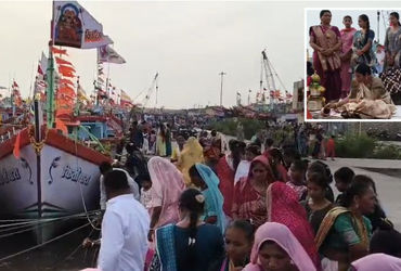 અમરેલી: નાળિયેરી પૂનમે ખારવા સમાજે દરિયાદેવનું પૂજન કર્યું, હવે માછીમારો નીકળશે સમુદ્ર ખૂંદવા | Amre…