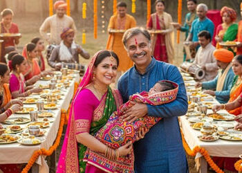 અનોખો કિસ્સો: હરિયાણાના જિંદમાં લગ્નના 19 વર્ષે પુત્રી જન્મી તો 21 ગામને જમાડ્યાં! | Haryana Couple …