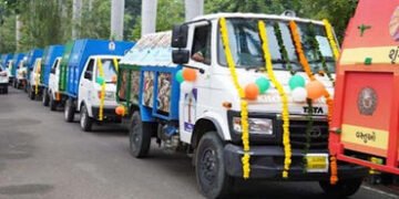 વડોદરાના પૂર્વ ઝોનમાં ડોર ટુ ડોર કચરા કલેક્શન માટે નવા 150થી વધુ વાહનોની ફાળવણી | Allocation more th…