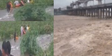 ધરોઈ ડેમમાંથી પાણી છોડાતાં અમદાવાદમાં સાબરમતી બે કાંઠે, બાકરોલ ગામ નજીક 25 શ્રમિકોનું રેસ્ક્યુ | 25 …
