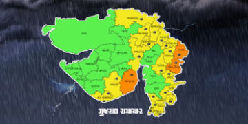 ગુજરાતમાં આગામી 6 દિવસ ગાજવીજ સાથે ભારે વરસાદની આગાહી, 14થી વધુ જિલ્લામાં ઍલર્ટ | Heavy rain with th…