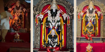સુરતના બેગમ પુરા દુધારા શેરીમાં બાલાજી સાથે ગણેશજીની પ્રતિમા, માત્ર દિવાના પ્રકાશમાં થાય છે બાપ્પાના…