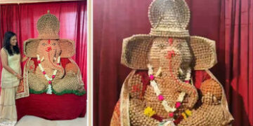 VIDEO: 50 કિલોગ્રામ બટાકામાંથી બનાવ્યા ‘અન્નદાતા ગણેશ’, વિસર્જન પછી ગરીબોને પ્રસાદ તરીકે અપાશે | Gan…