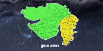 ગુજરાતના 7 જિલ્લામાં રેડ એલર્ટ, આગામી 6 દિવસ ગાજવીજ સાથે ભારે વરસાદની આગાહી | Red alert in 7 distric…
