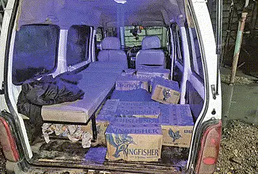 ચંદ્રાલા નજીક એમ્બ્યુલન્સમાંથી વિદેશી દારૃનો મોટો જથ્થો પકડાયો | Large quantity of foreign liquor se…