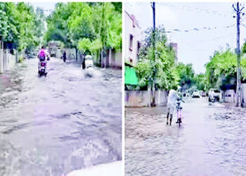 આણંદમાં 3 કલાકમાં અઢી ઈંચ વરસાદ ખાબકતા શહેર જળમગ્ન | Anand receives two and a half inches of rain in…