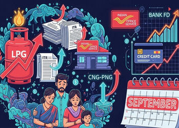 LPG, ITRથી માંડીને UPS સુધી… સપ્ટેમ્બરથી થશે 7 મોટા ફેરફાર, ખિસ્સા પર વધશે ભાર! | lpg itr ups dead…