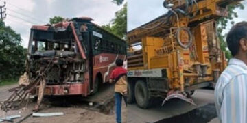 કાલાવડ નજીક નિકાવા ગામ પાસે એસટી બસ બોરવેલના ટ્રકની પાછળ ઘૂસી જતાં સર્જાયેલા અકસ્માતમાં એક દંપતિ અને…