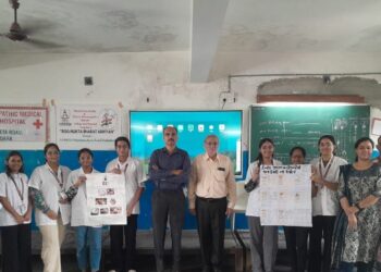 સહયોગી શાળા એસ ડી પટેલ વિદ્યાલય, વડોદરા ખાતે “રોગ મુક્ત ભારત અભિયાન” પ્રોજેક્ટ નાં અમલીકરણ ની શુભ શર…