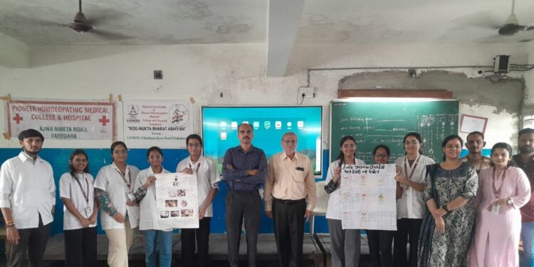 સહયોગી શાળા એસ ડી પટેલ વિદ્યાલય, વડોદરા ખાતે “રોગ મુક્ત ભારત અભિયાન” પ્રોજેક્ટ નાં અમલીકરણ ની શુભ શર…