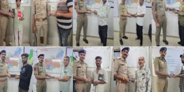 જામનગર પોલીસ મથકની ટીમ દ્વારા ‘તેરા તુજકો અર્પણ પ્રોગ્રામ’ અંતર્ગત 17 વ્યક્તિઓના ગુમ થયેલા મોબાઇલ ફો…
