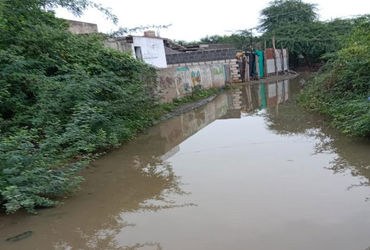 ચુડાના ઝોબાળા ગામે વરસાદી અને ગટરના ગંદા પાણી ભરાતા હાલાકી | Chuda’s Zhobala village is inundated wi…