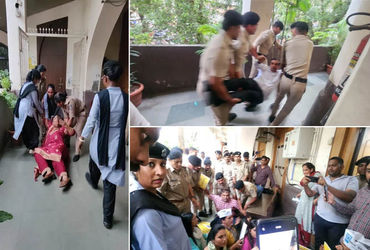 સુરત મેયરની ઓફિસ બહાર પ્રદર્શન કરતા વિપક્ષી નેતા સહિતના સભ્યોને ટીંગાટોળી કરી બહાર કઢાયા | SMC oppos…