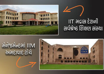 IIM અમદાવાદ સળંગ છઠ્ઠા વર્ષે ટોપ મેનેજમેન્ટ ઈન્સ્ટિટ્યુટ, IIT-મદ્રાસ દેશની ઉત્કૃષ્ઠ શિક્ષણ સંસ્થાઃ N…