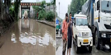 વડોદરામાં જોરદાર વરસાદ ખાબકતા બાજવા રેલવે ગરનાળુ ફરી ભરાઈ જતા મુશ્કેલી | Heavy rains causing trouble…