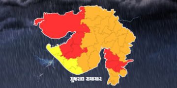 ગુજરાતમાં ધોધમાર વરસાદની આગાહી, 7 જિલ્લામાં રેડ અને 22 જિલ્લામાં ઑરેન્જ ઍલર્ટ | Heavy rains forecast…